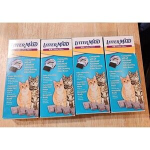 4 boxes LitterMaid Carbon Filters  LitterMaid Self-Cleaning Litter Box 12 Ct--48
